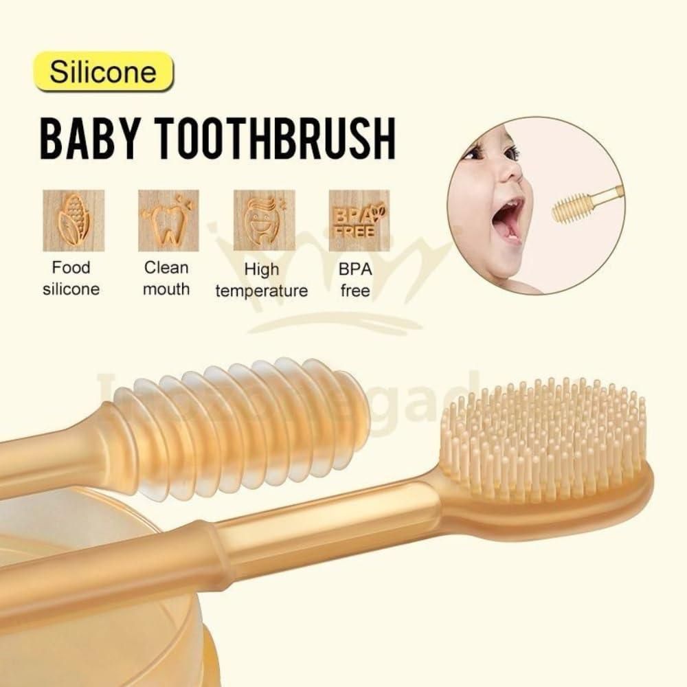 Soft Silicone Bristle Baby Care Toothbrush