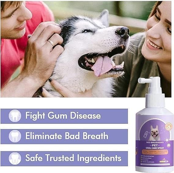 Pet Oral Care Spray 100ml || No Brushing || Pack of 2