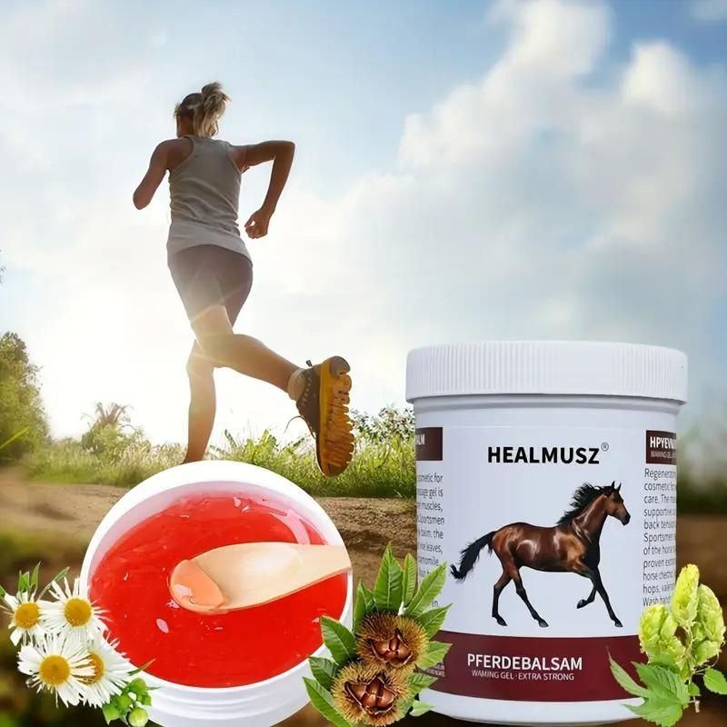 Extra Strong Chestnut Horse Balm Gel for Heating Massage
