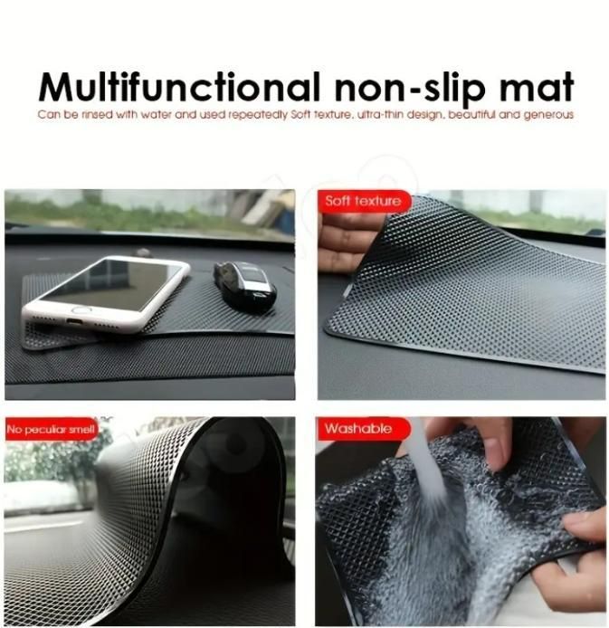 Non-Slip Silicon Car Dashboard Mat || High Temperature Resistant