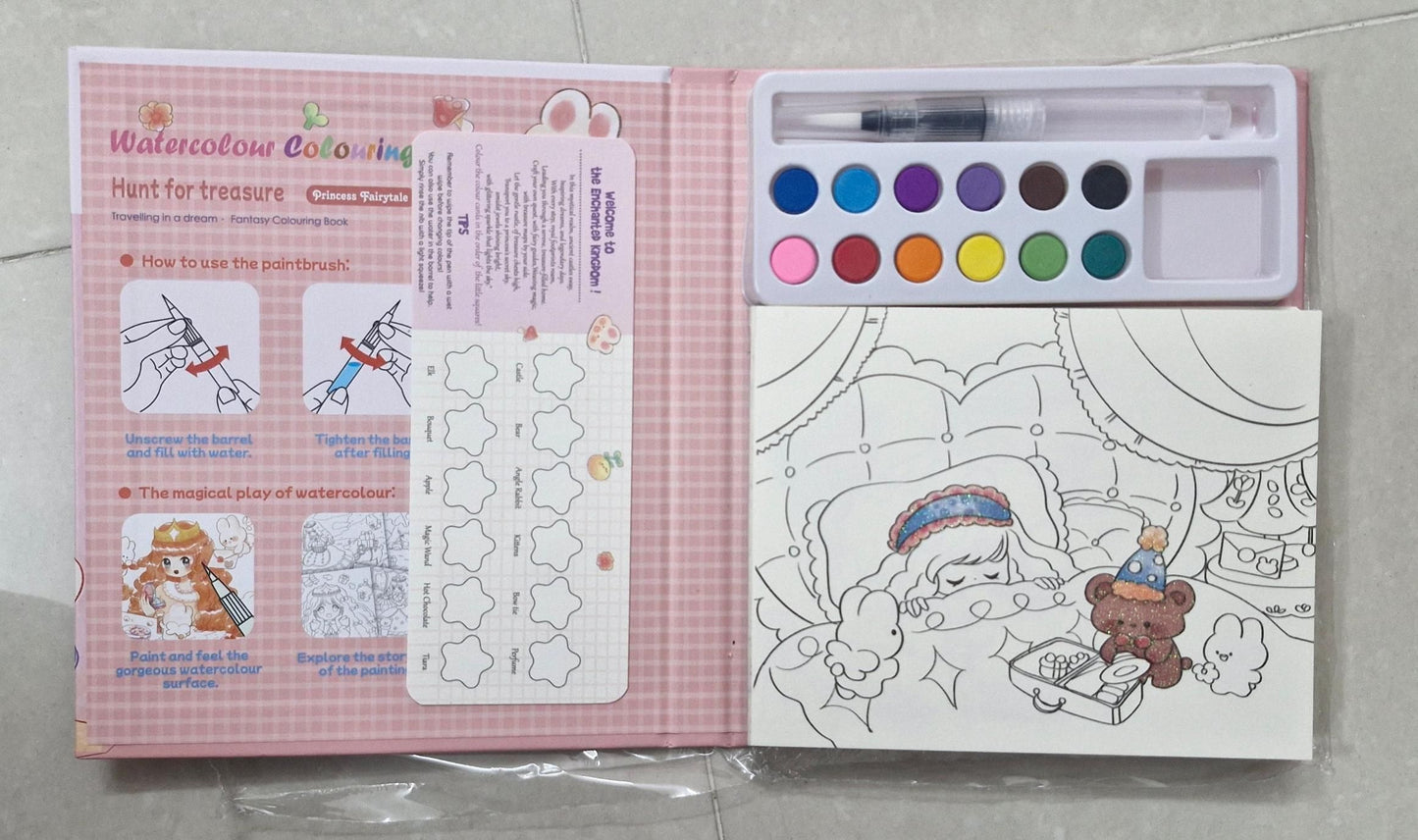 Cartoon Art Coloring Painting Set