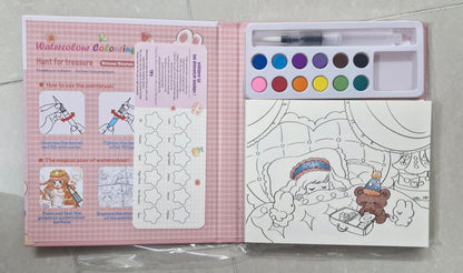 Cartoon Art Coloring Painting Set