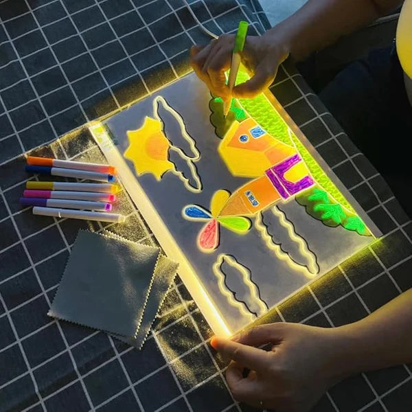 3D LED Light Glass Acrylic Glow pad